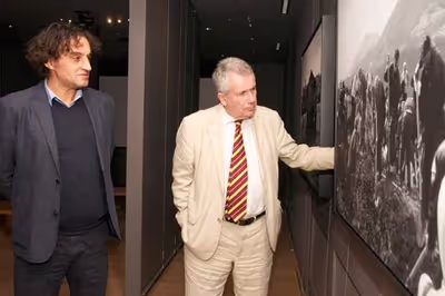 The famous BBC&#8217;s war reporter Martin Bell in Gallery 11/07/95