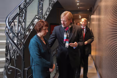 Baroness Catherine Ashton Visits the Memorial Gallery 11/0795