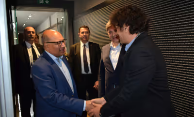 President of EBRD visiting Gallery 11/07/95