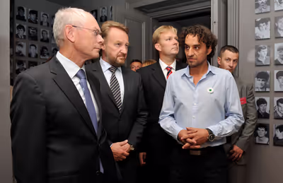 European Council President Herman Van   Rompuy visited Gallery 11/07/95