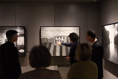 Minister of Foreign Affairs of Scotland Angus Robertson with a Delegation of “Remembering Srebrenica” in Gallery 11/07/95