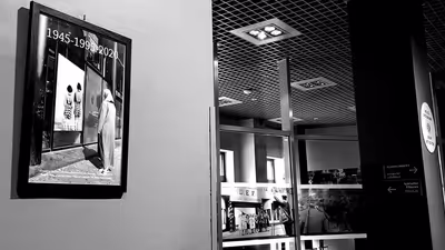 The artwork &#8220;1945 &#8211; 1995 &#8211; 2020&#8221; exhibited in Museum of Krakow, in the former Oskar Schindler&#8217;s Enamel Factory