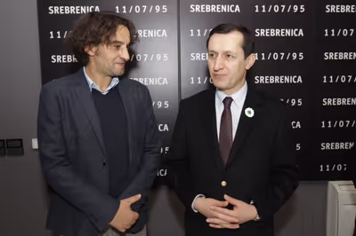 Deputy Prime Minister Of Turkey Visiting Gallery 11/07/95